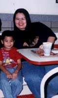 with my brother, in McDonald's