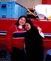 with Sandy at the Mystic Aquarium