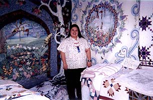 2 of Myrl's award-winning quilts