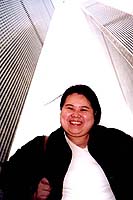 World Trade Center (my cousin was lying down on the floor hehehe)